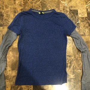 Layered long sleeve top